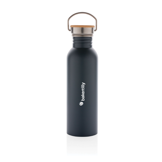 Stainless steel bottle with bamboo lid 710ml